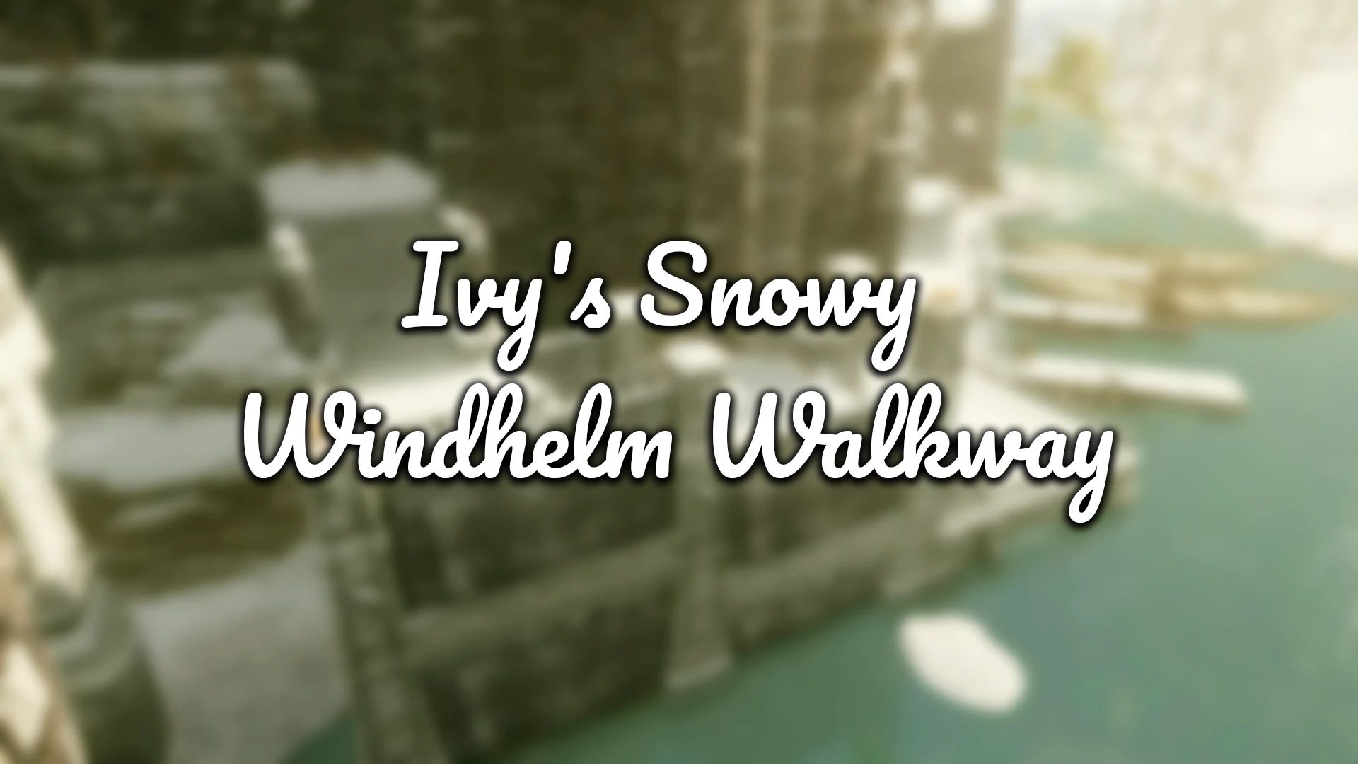 Ivy Snowy Windhelm Walkway mod for The Elder Scrolls V: Skyrim Special Edition