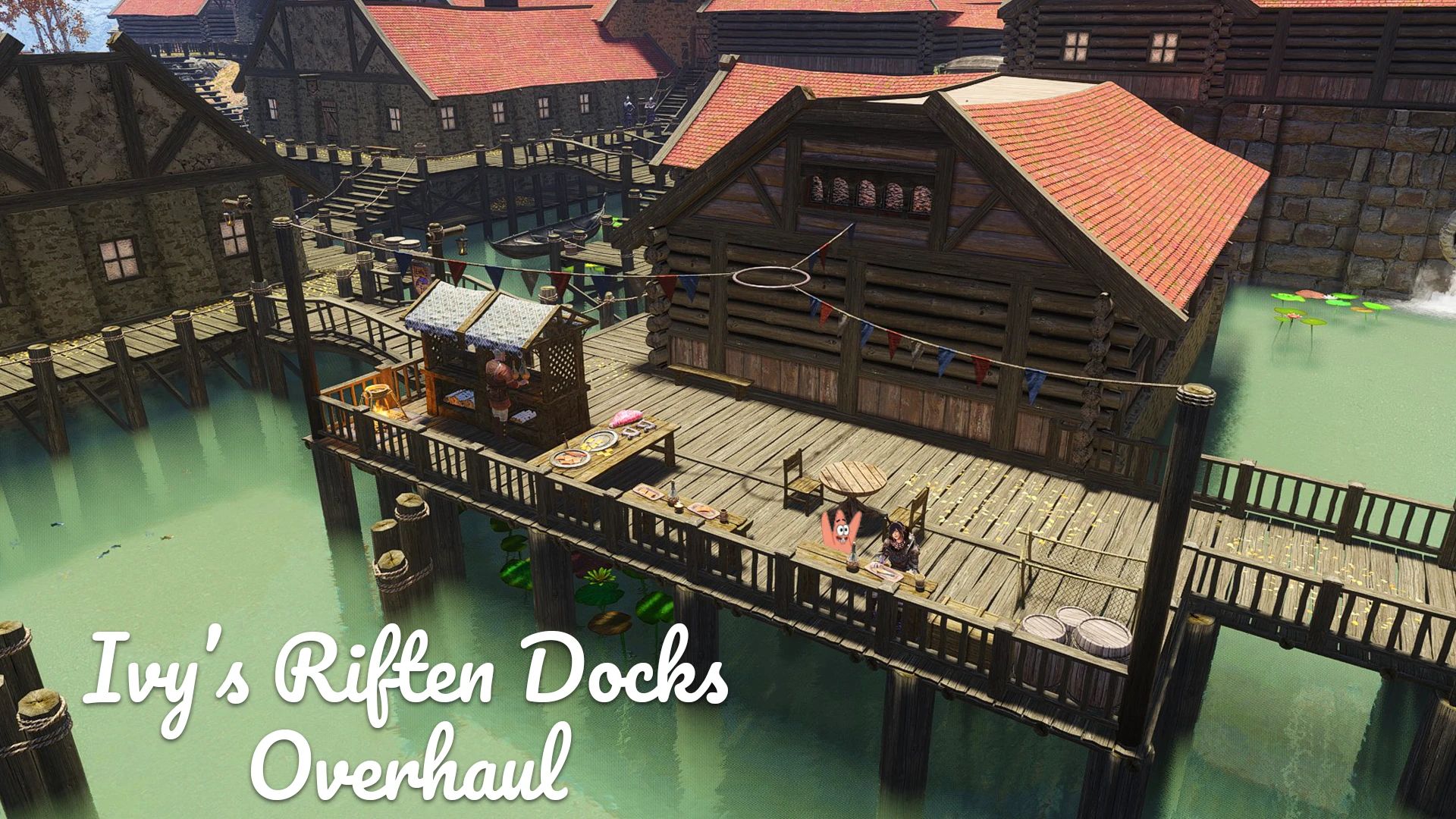 Ivy's Riften Docks Overhaul mod for The Elder Scrolls V: Skyrim Special Edition