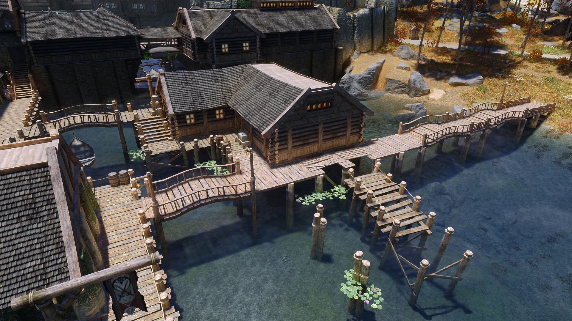 Ivy's Riften Docks Overhaul mod for The Elder Scrolls V: Skyrim Special Edition