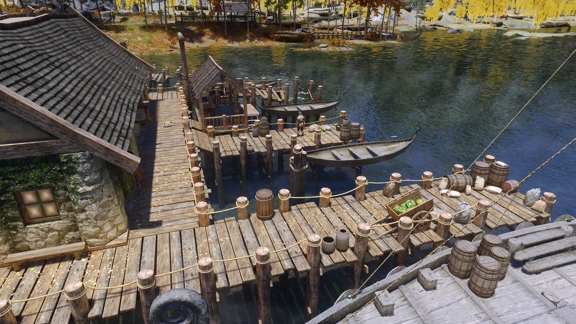 Ivy's Riften Docks Overhaul mod for The Elder Scrolls V: Skyrim Special Edition