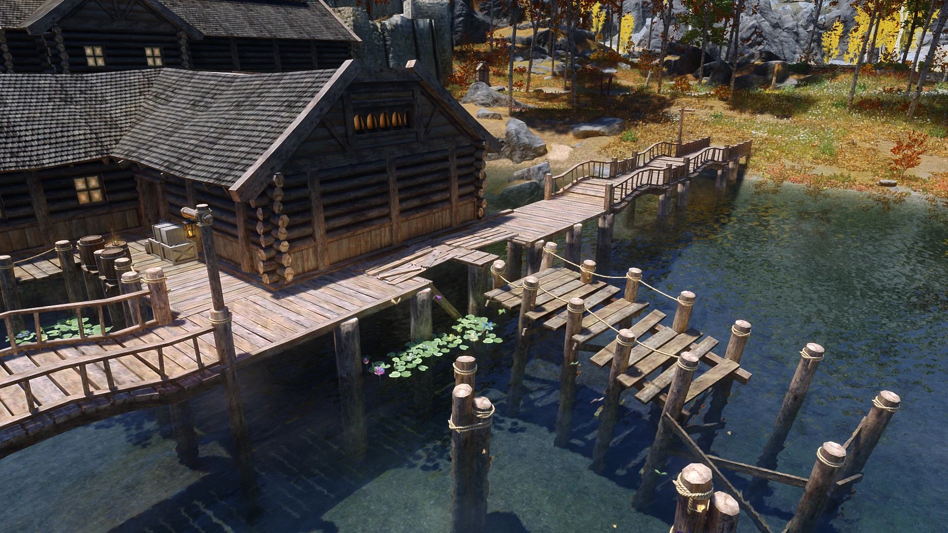 Ivy's Riften Docks Overhaul mod for The Elder Scrolls V: Skyrim Special Edition