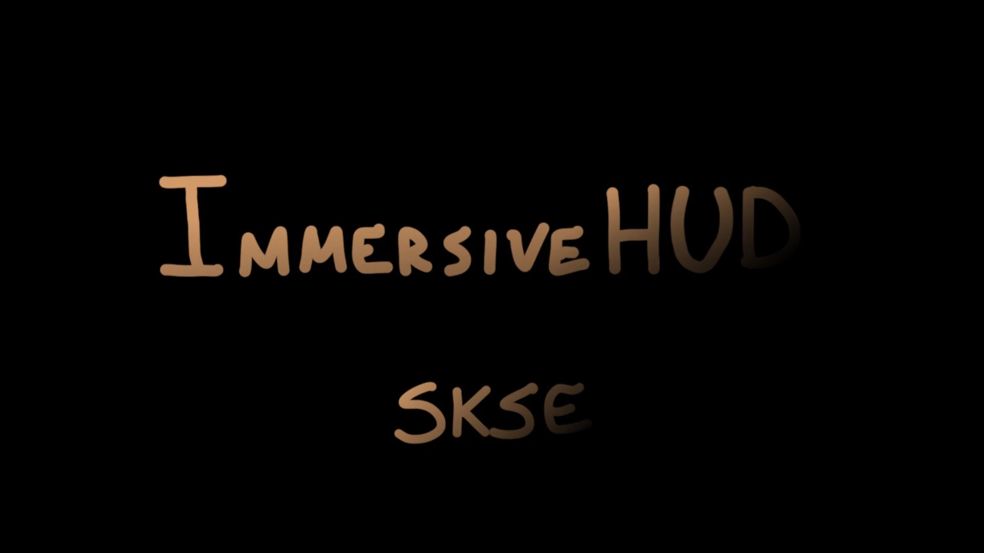 ImmersiveHUD SKSE mod for The Elder Scrolls V: Skyrim Special Edition