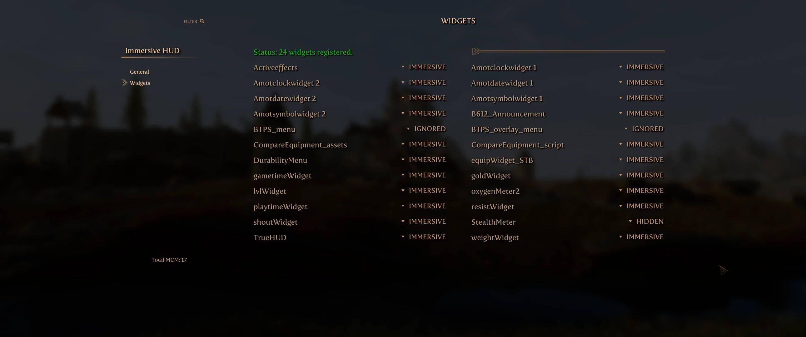 ImmersiveHUD SKSE mod for The Elder Scrolls V: Skyrim Special Edition