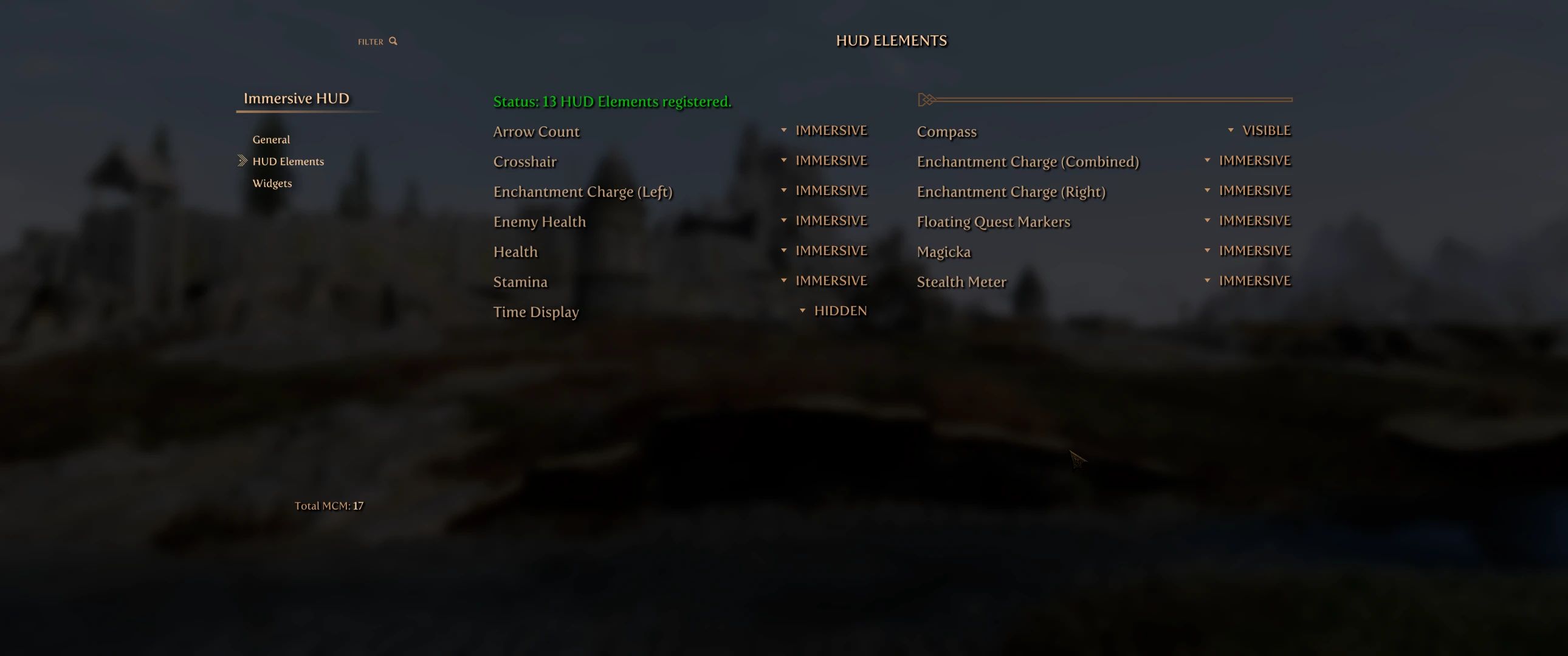 ImmersiveHUD SKSE mod for The Elder Scrolls V: Skyrim Special Edition