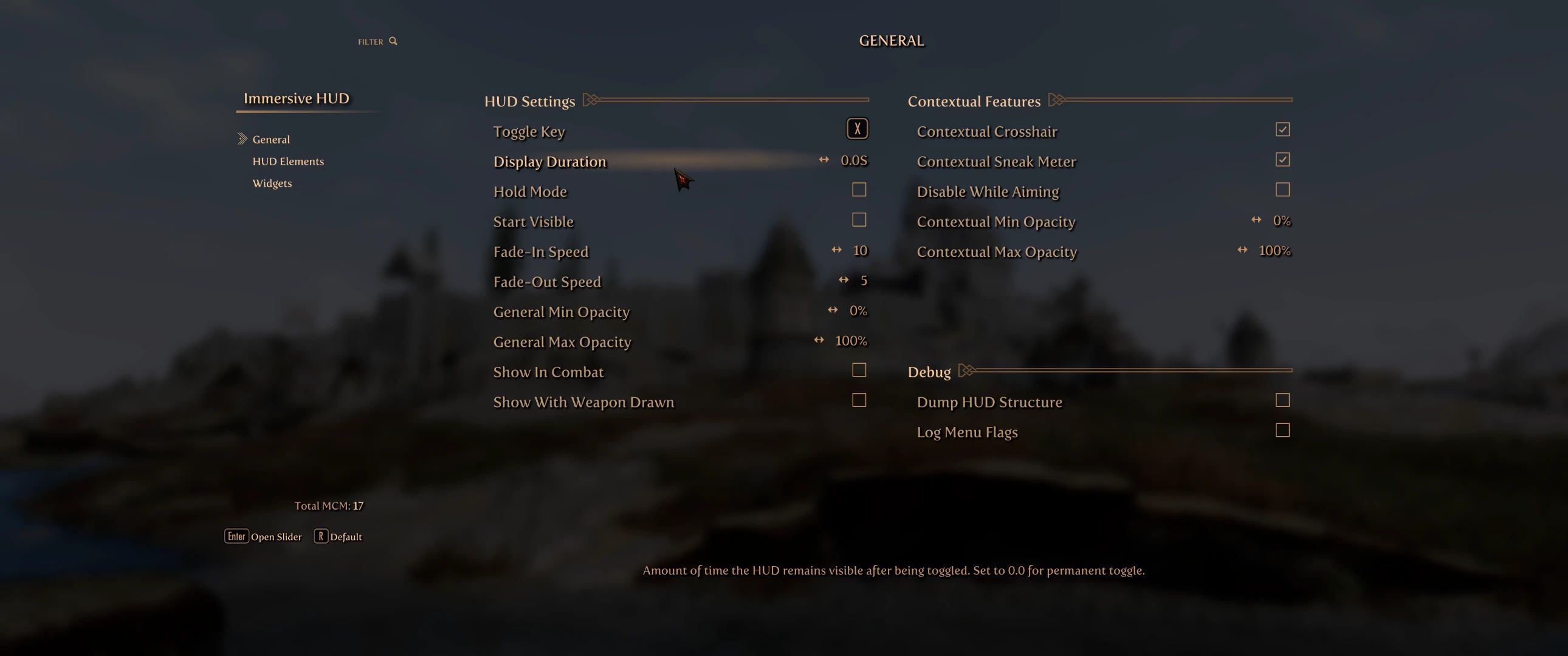ImmersiveHUD SKSE mod for The Elder Scrolls V: Skyrim Special Edition