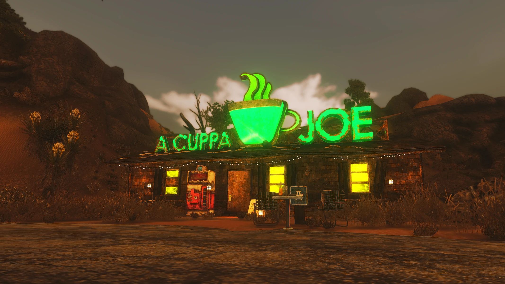 The Goodsprings Coffee House mod for Fallout: New Vegas