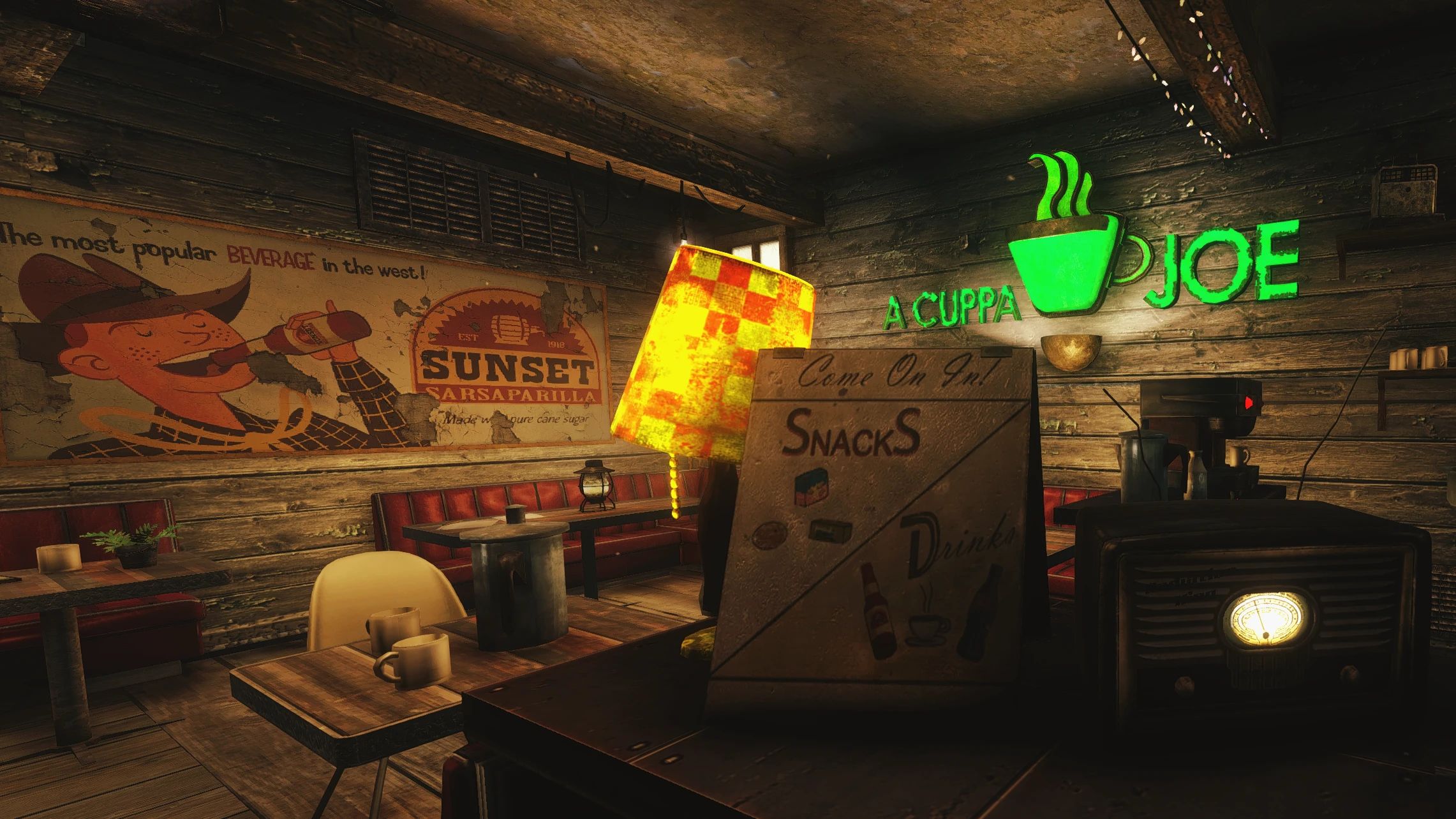 The Goodsprings Coffee House mod for Fallout: New Vegas