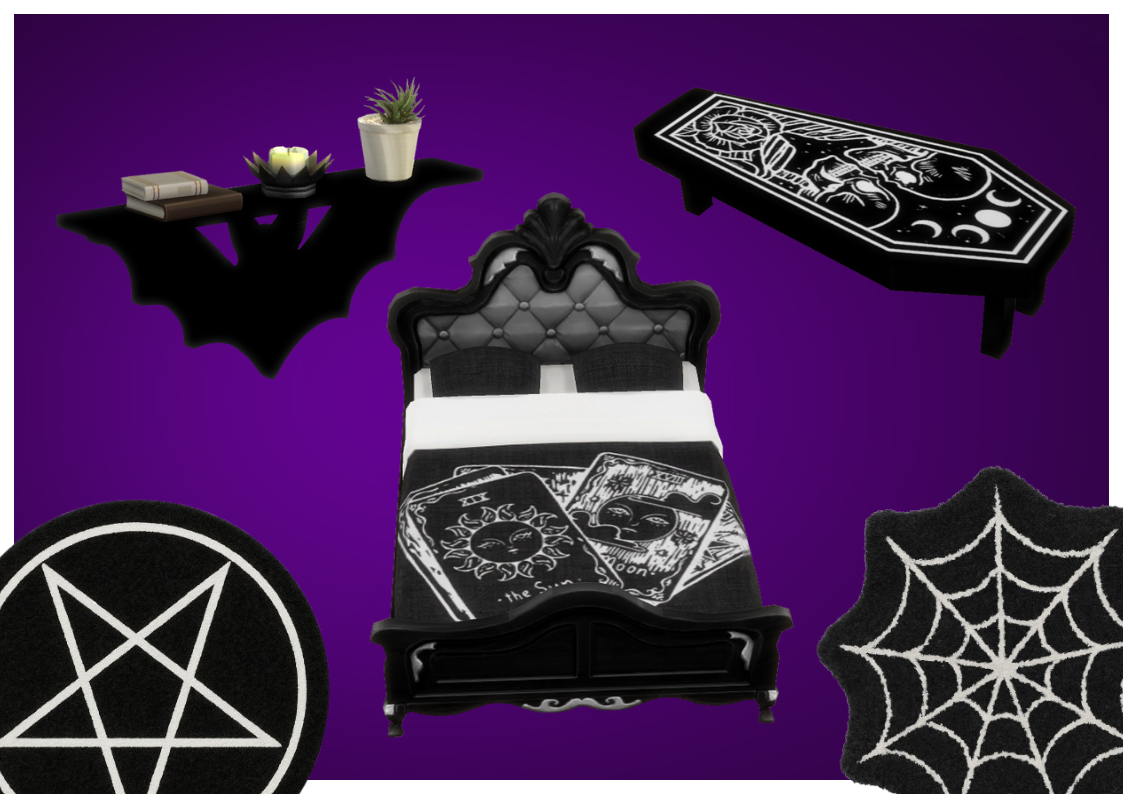 Goth Room mod for The Sims 4 