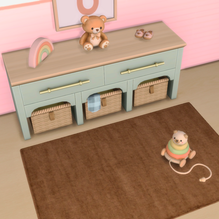 Cozy Bear Kids Clutter mod for The Sims 4 