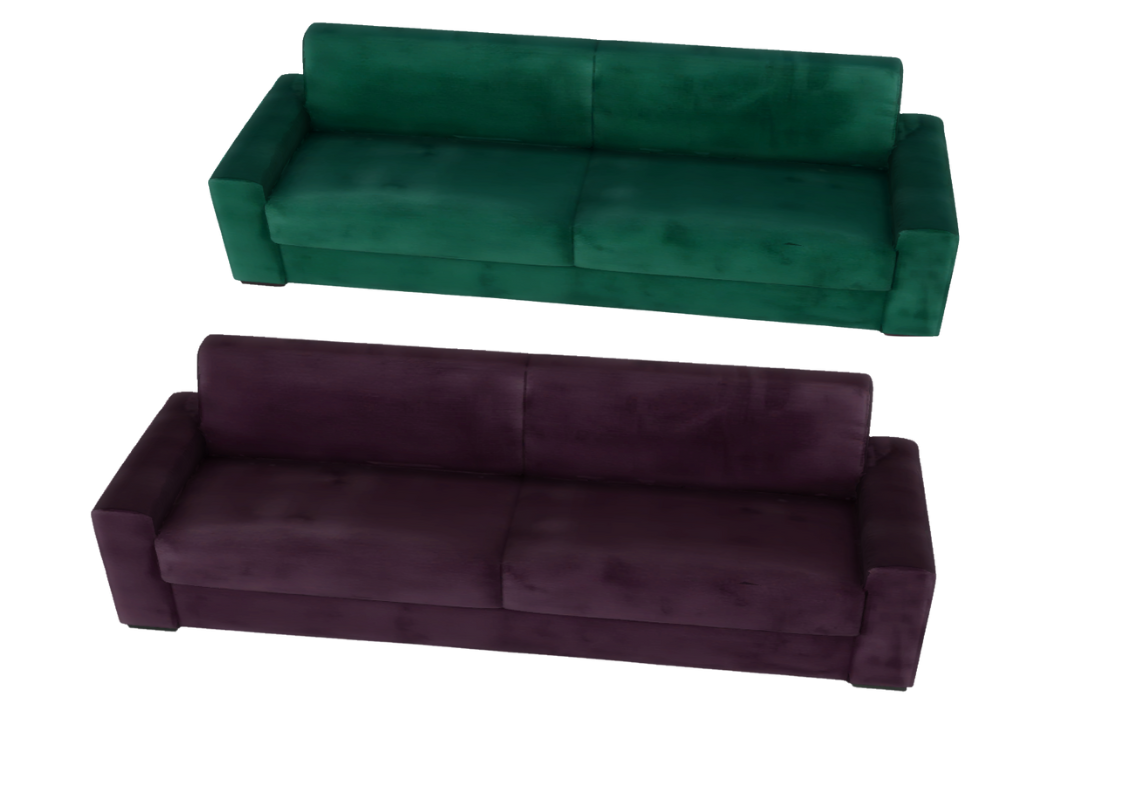 Comfort Velvet Sofa mod for The Sims 4 