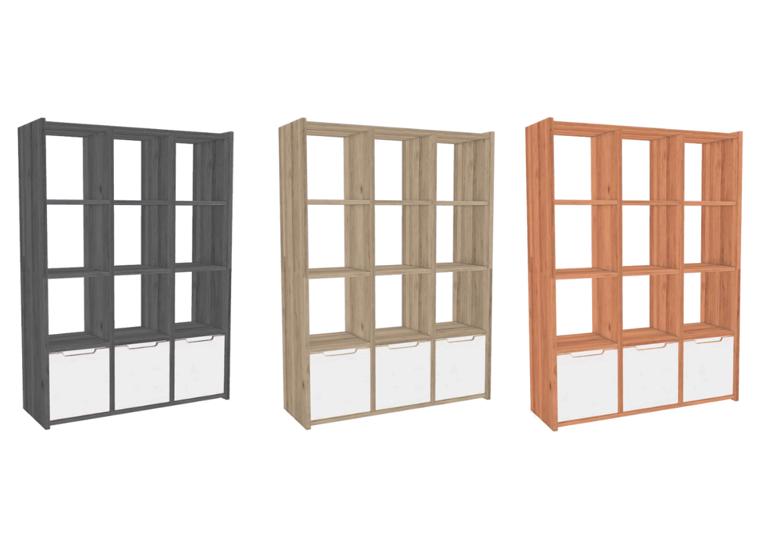 Modern Wooden Display mod for The Sims 4 