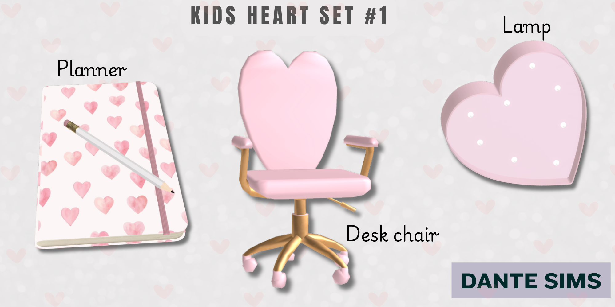 Kids Heart set 1 mod for The Sims 4 