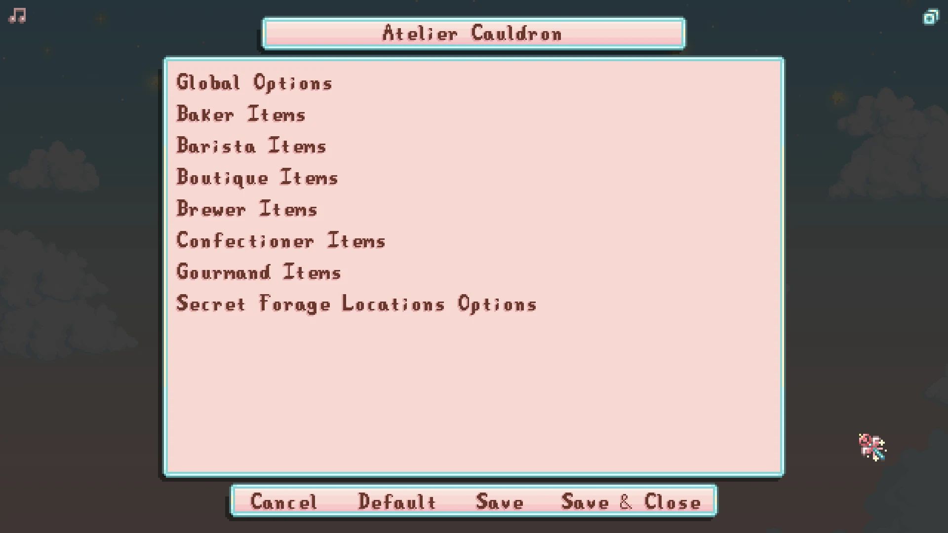 Cauldron - for Wildflour's Atelier Goods mod for Stardew Valley