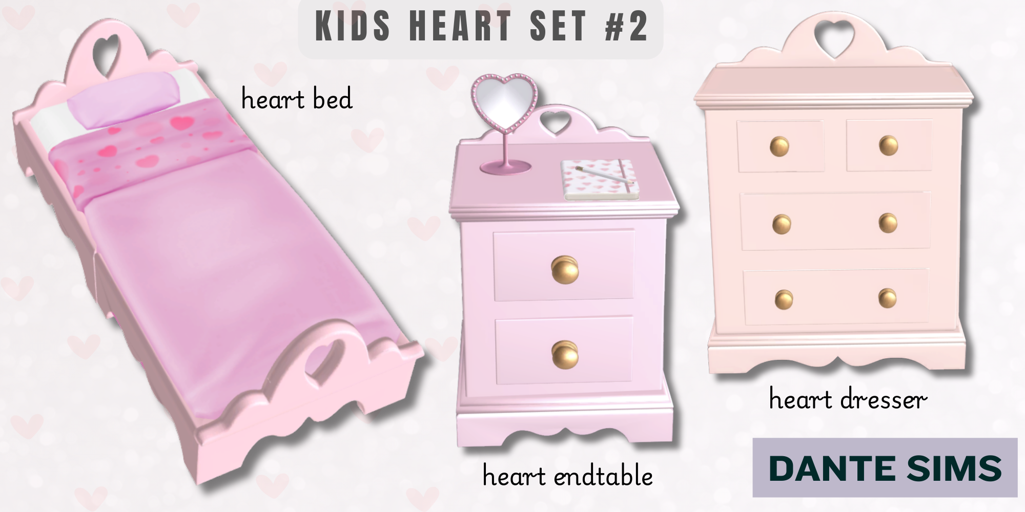 Kids heart set 2 mod for The Sims 4 