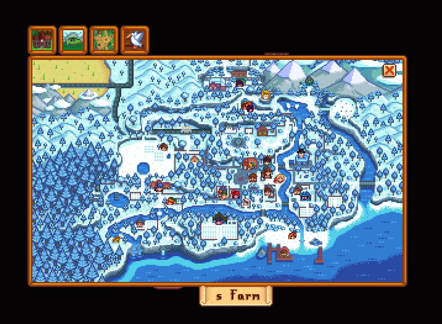 World Maps everywhere mod for Stardew Valley