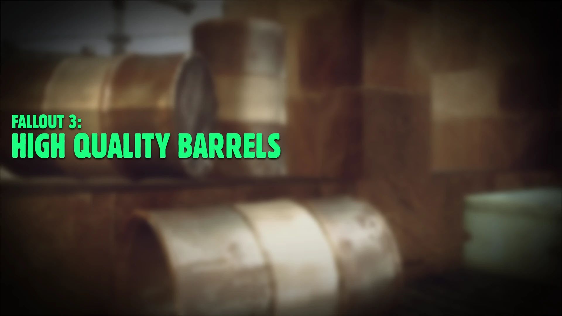 High Quality Metal Barrels mod for Fallout 3