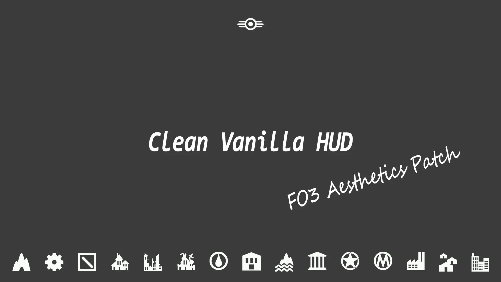 Clean Vanilla Hud - FO3 Aesthetics Patch mod for Fallout 3
