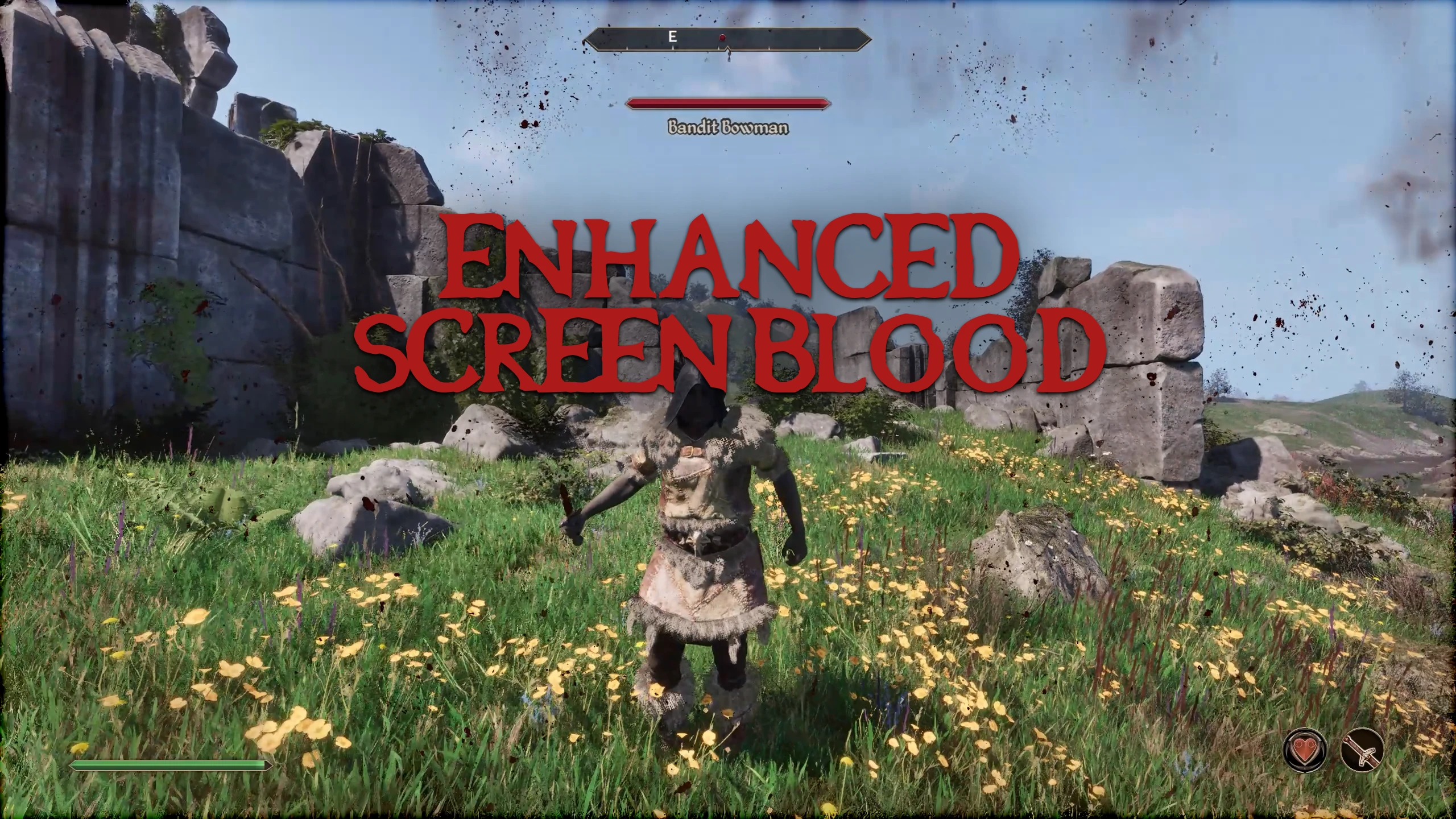Enhanced Screen Blood mod for The Elder Scrolls IV: Oblivion Remastered