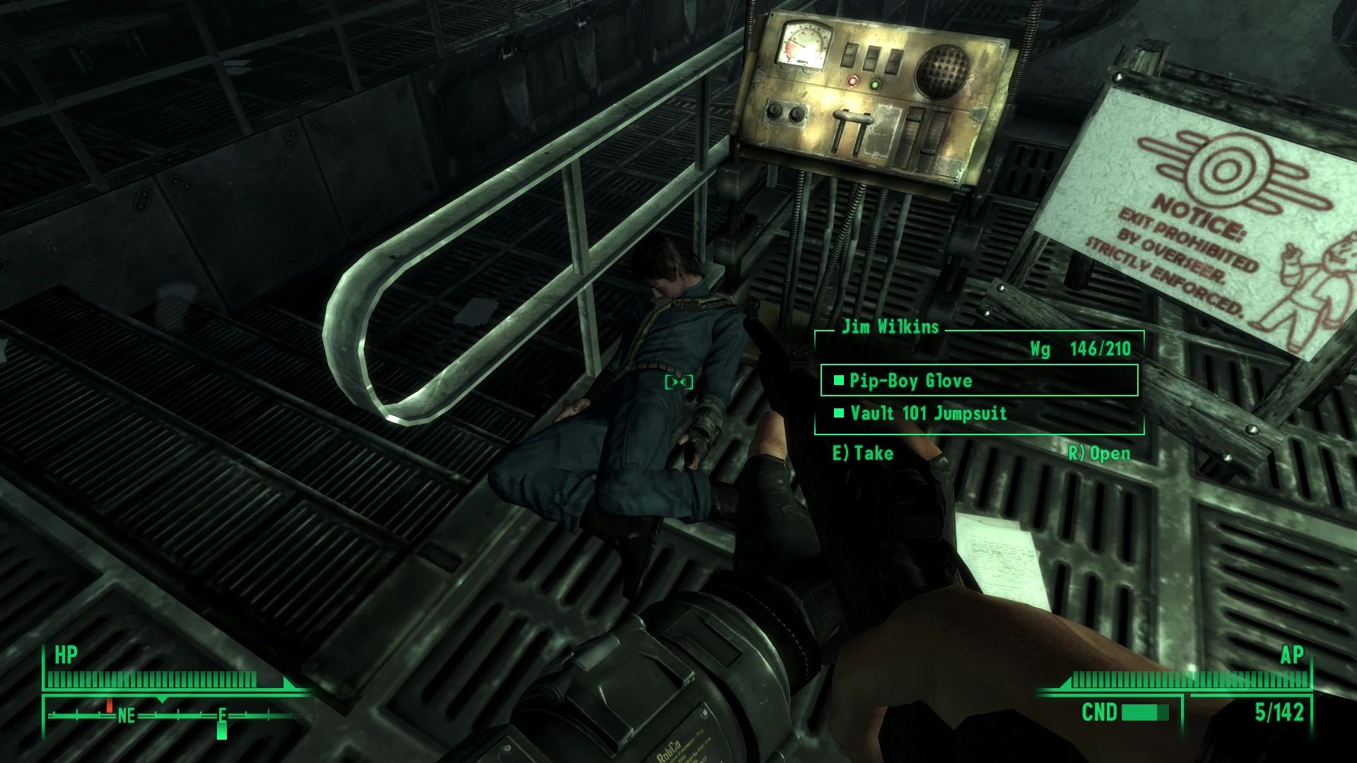 Playable Pip-Boy Glove mod for Fallout 3