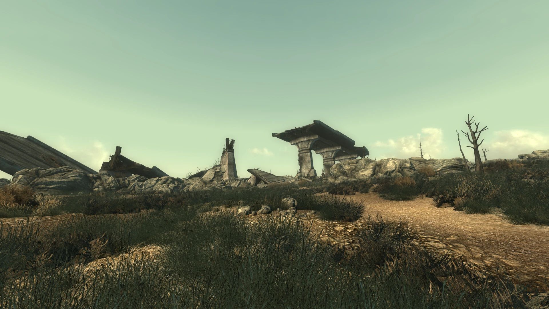 Vertex-Lit Grass mod for Fallout 3