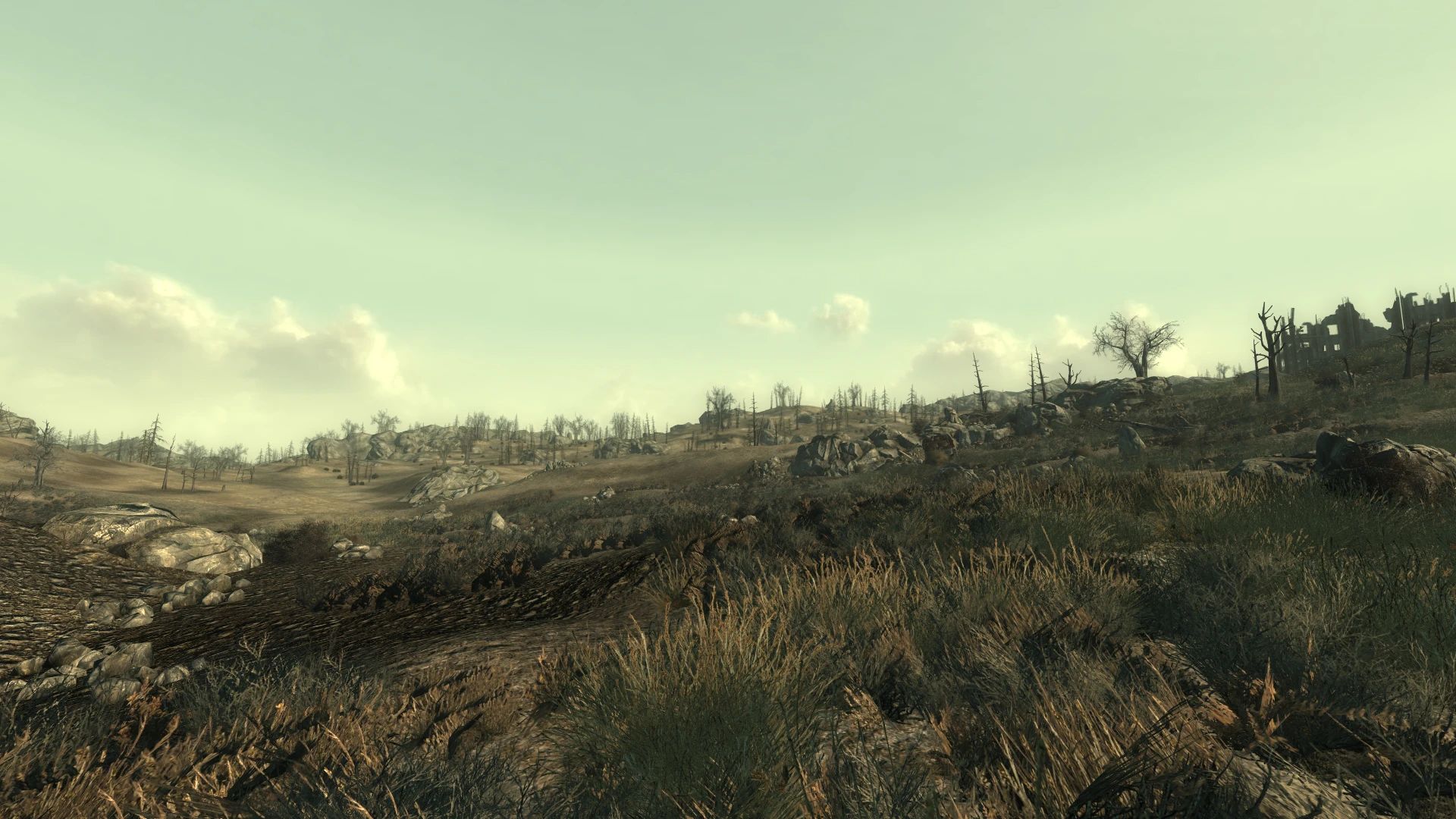 Vertex-Lit Grass mod for Fallout 3