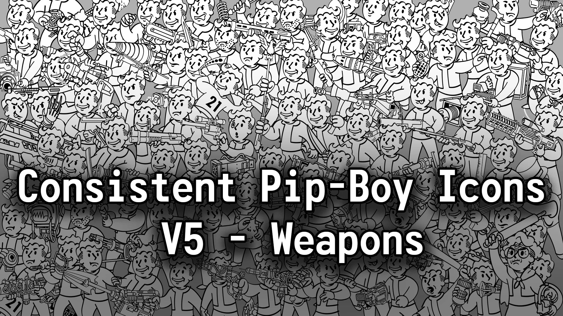 Consistent Pip-Boy Icons v5 - Weapons mod for Fallout 3
