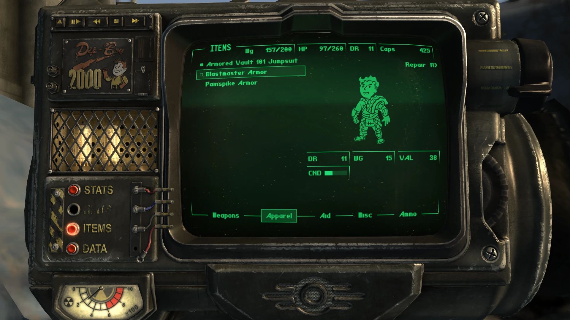 Armors Renamed mod for Fallout 3