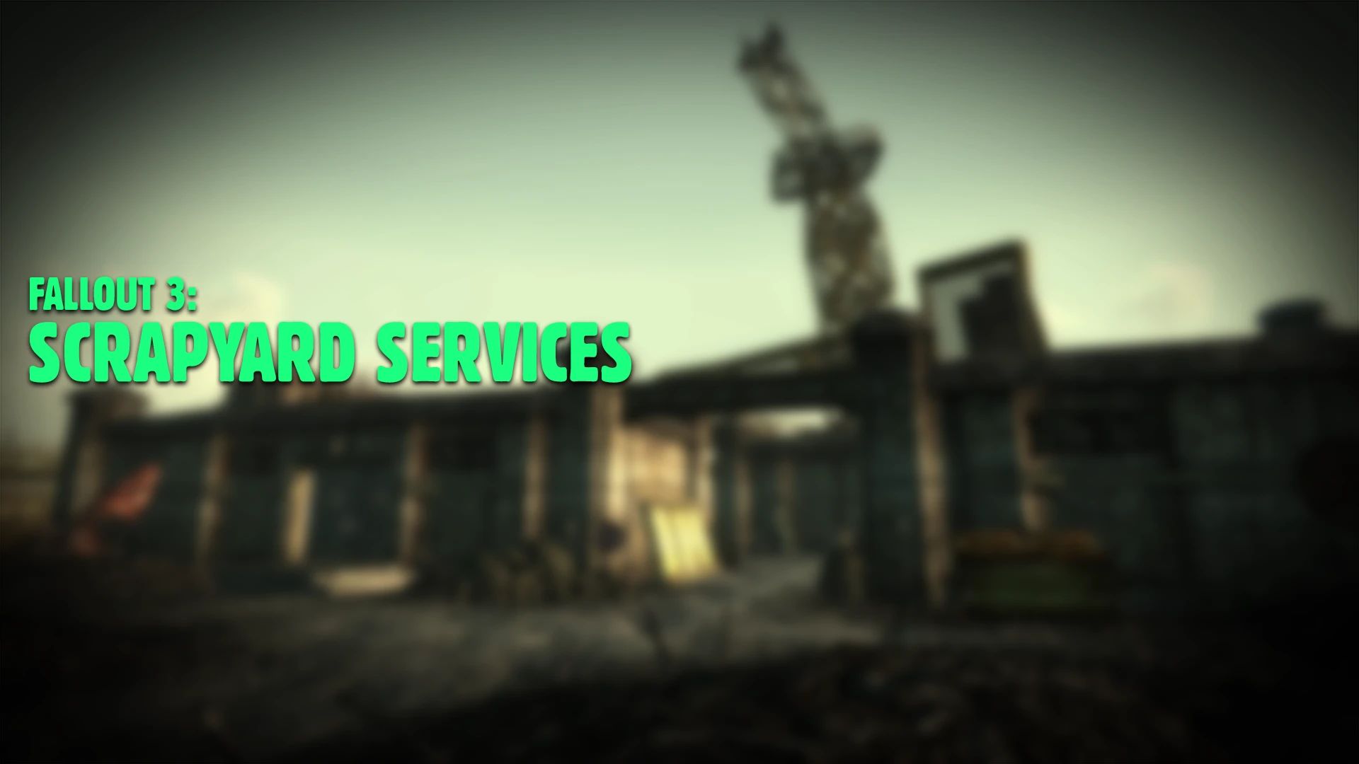 Scrapyard Services mod for Fallout 3