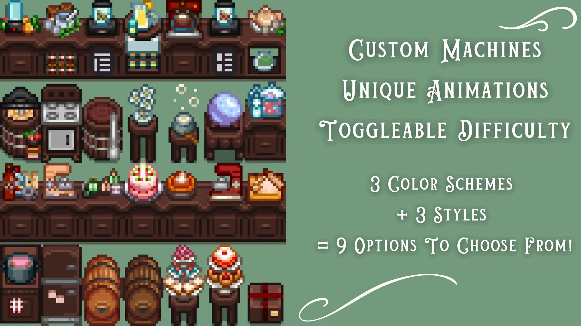 Wildflour's Atelier Goods - An Artisan Goods Expansion mod for Stardew Valley