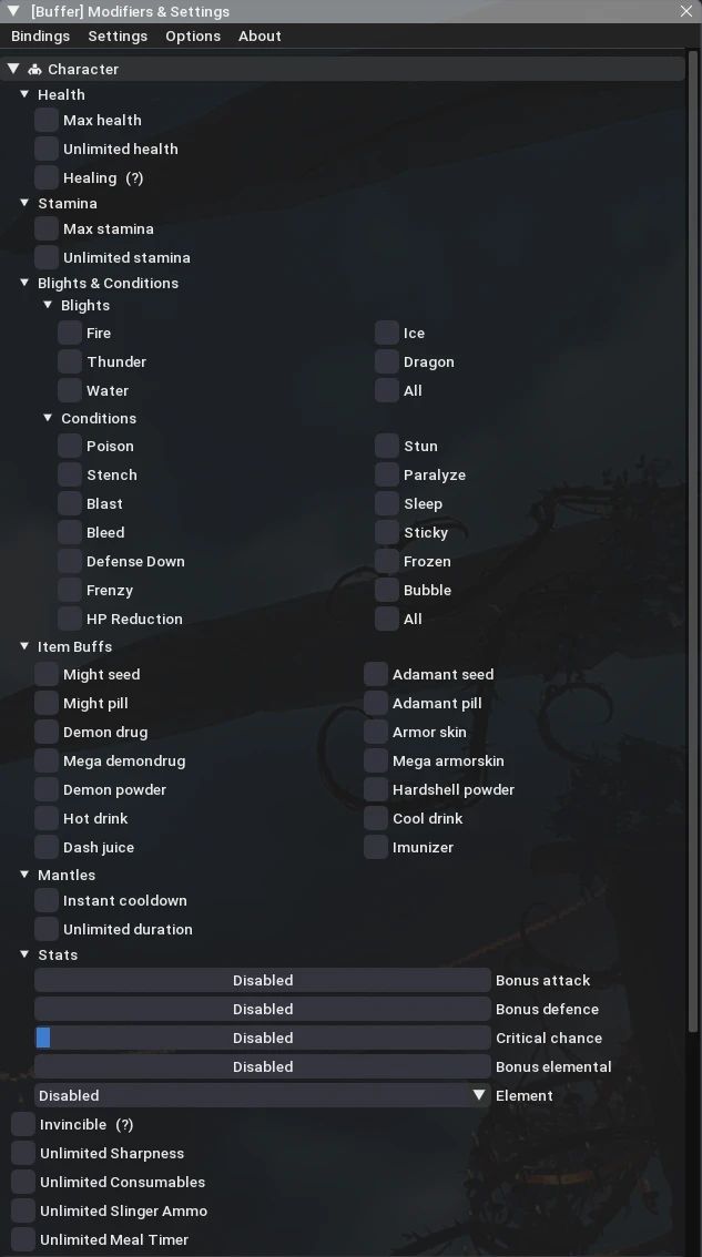 Buffer mod for Monster Hunter Wilds