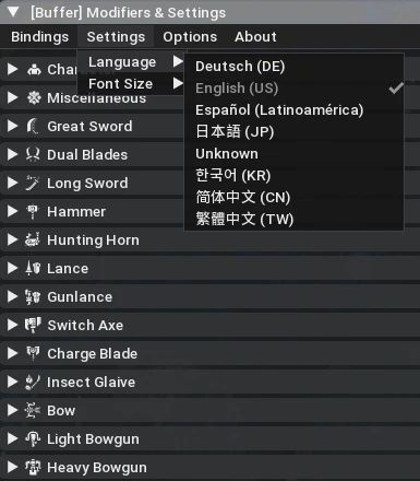 Buffer mod for Monster Hunter Wilds