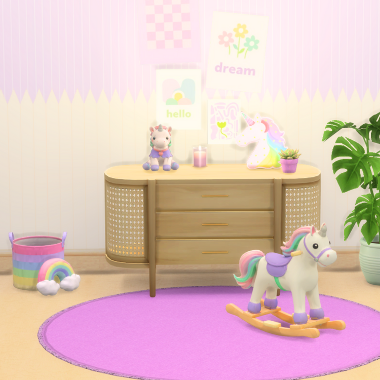 Unicorn Clutter mod for The Sims 4 