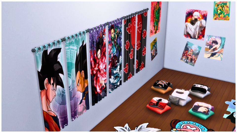 Otaku Decors Set  mod for The Sims 4 