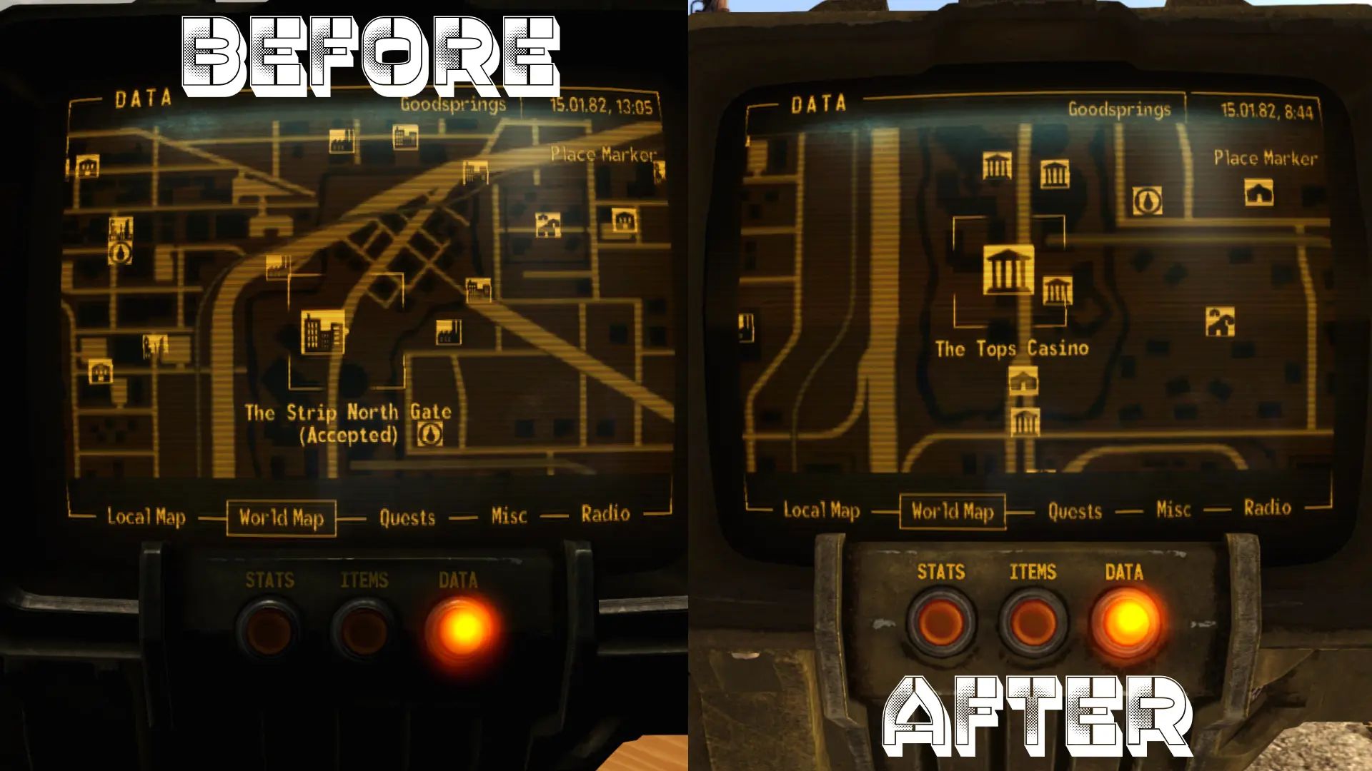 New Vegas Map Marker Project mod for Fallout: New Vegas