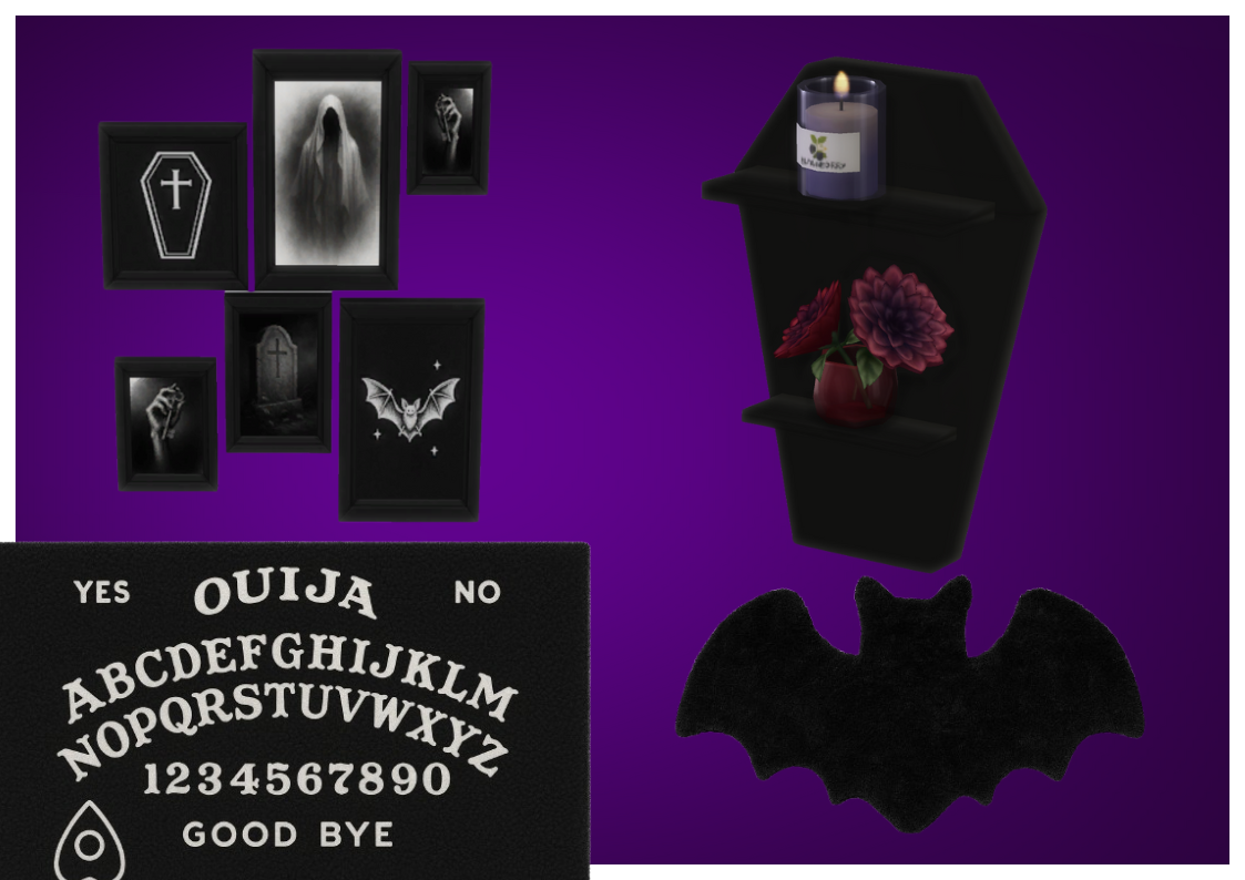Goth Room mod for The Sims 4 