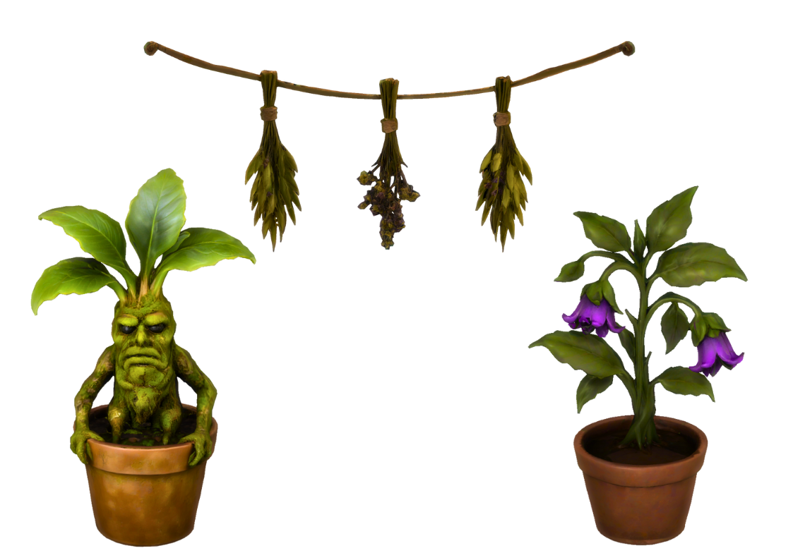 Enchanted Herbarium - Part 1  mod for The Sims 4 