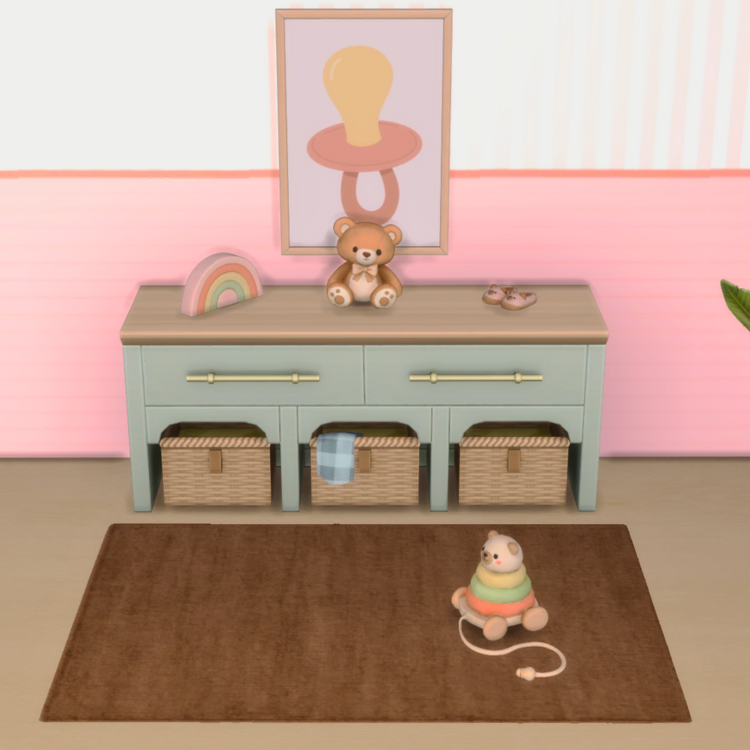 Cozy Bear Kids Clutter mod for The Sims 4 