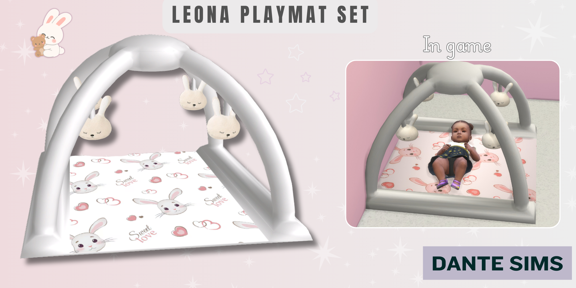 Leona playmat set mod for The Sims 4 