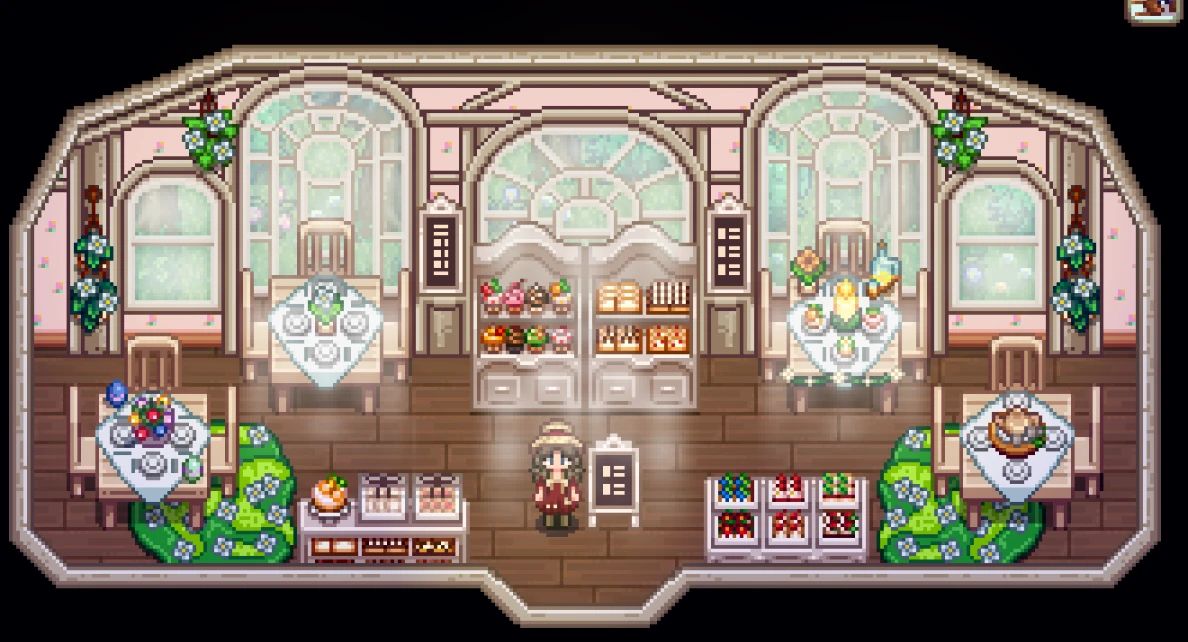 HxW Restaurant Furniture Set mod for Stardew Valley