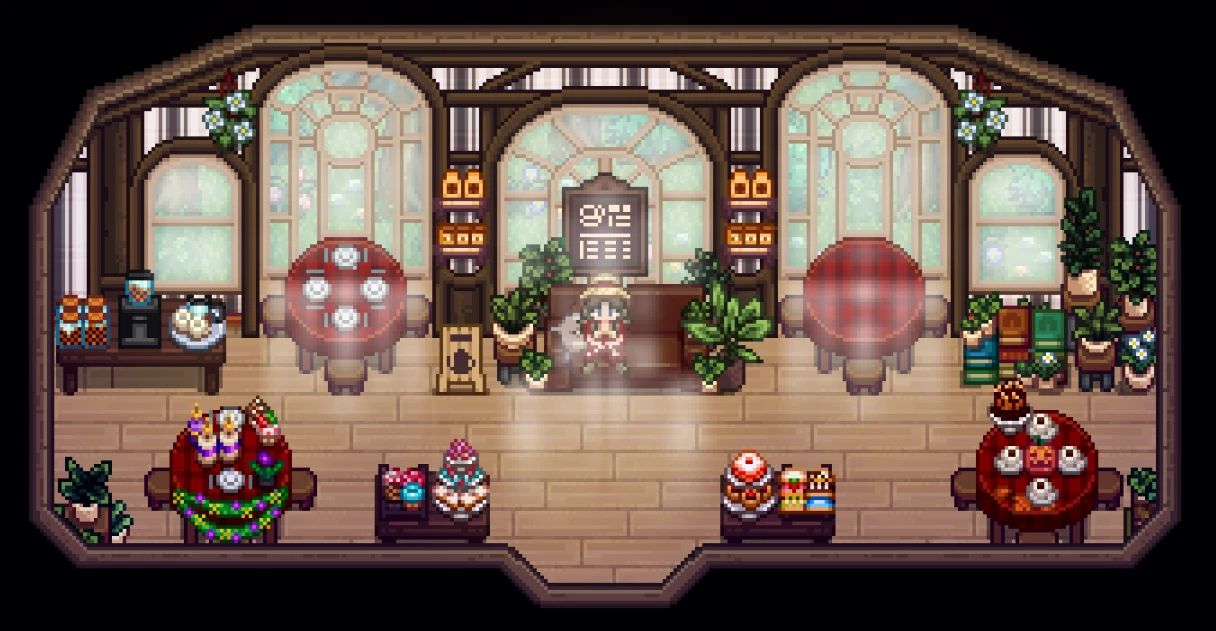 HxW Restaurant Furniture Set mod for Stardew Valley