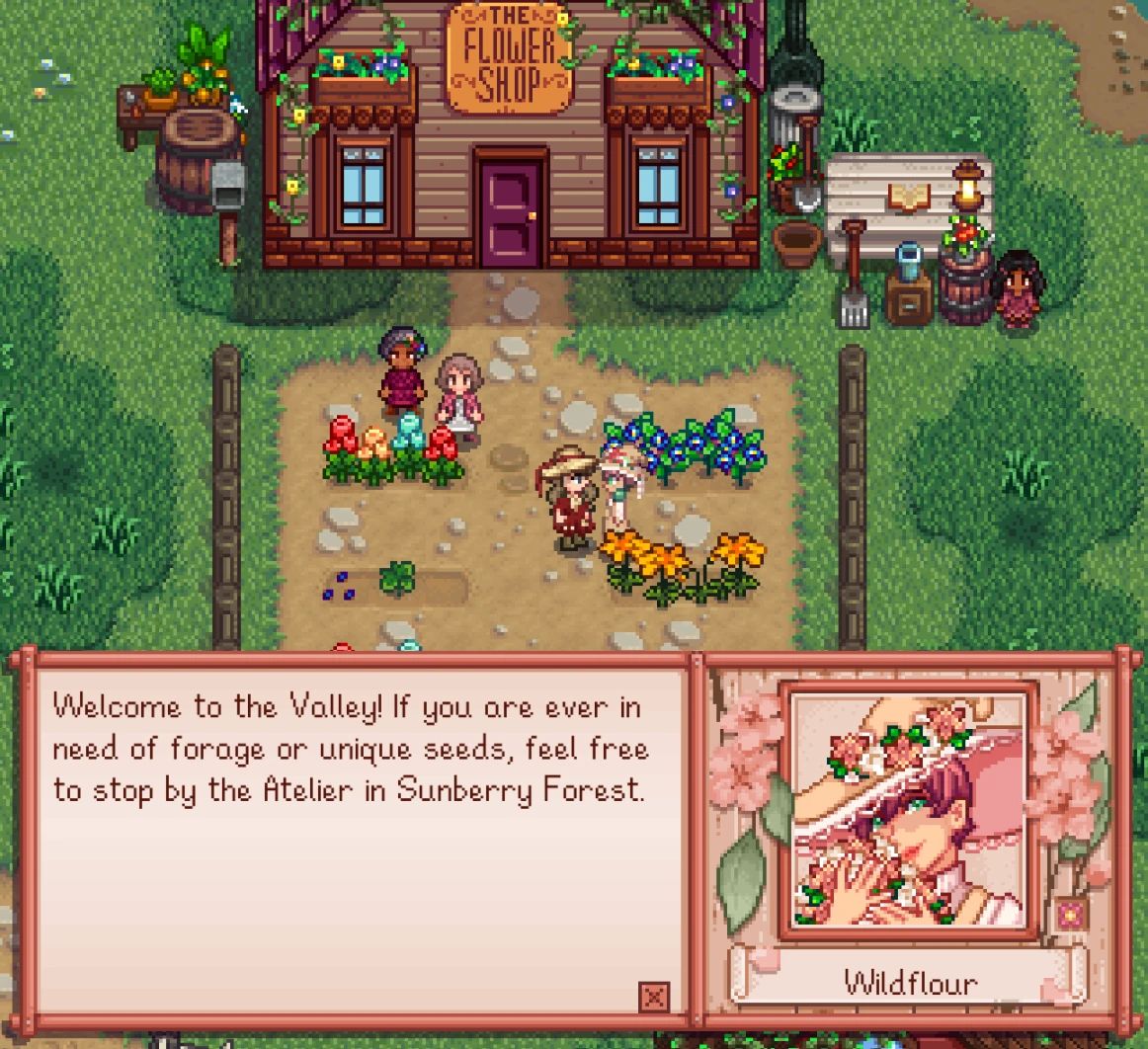 Rose and the Alchemist - Custom NPCs for Sunberry Village mod for Stardew Valley
