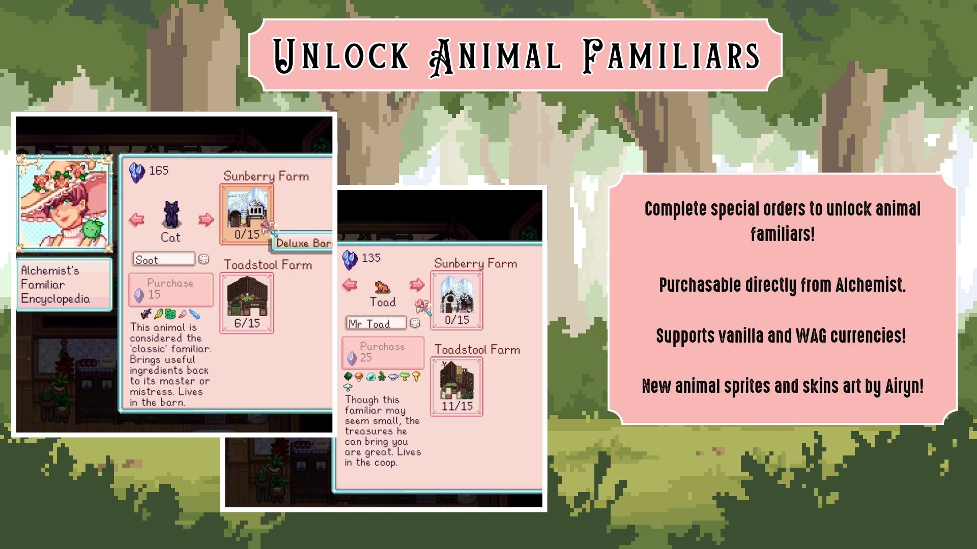 Rose and the Alchemist - Custom NPCs for Sunberry Village mod for Stardew Valley