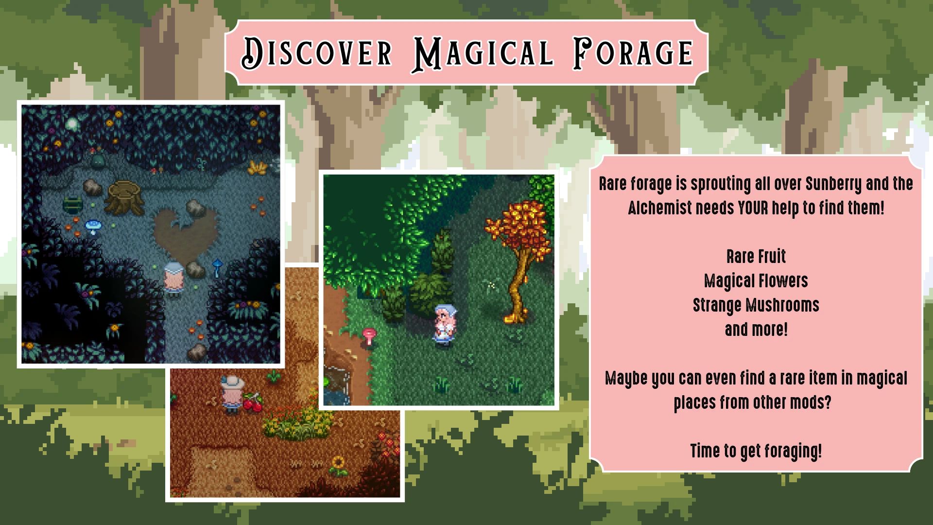 Rose and the Alchemist - Custom NPCs for Sunberry Village mod for Stardew Valley