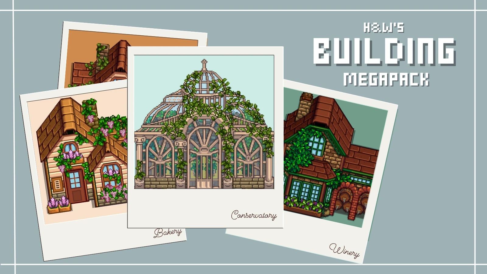 HxW Custom Buildings All in One Pack mod for Stardew Valley