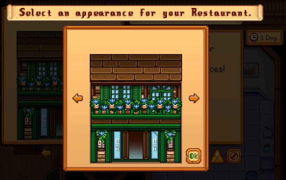 HxW Buildable Restaurant mod for Stardew Valley