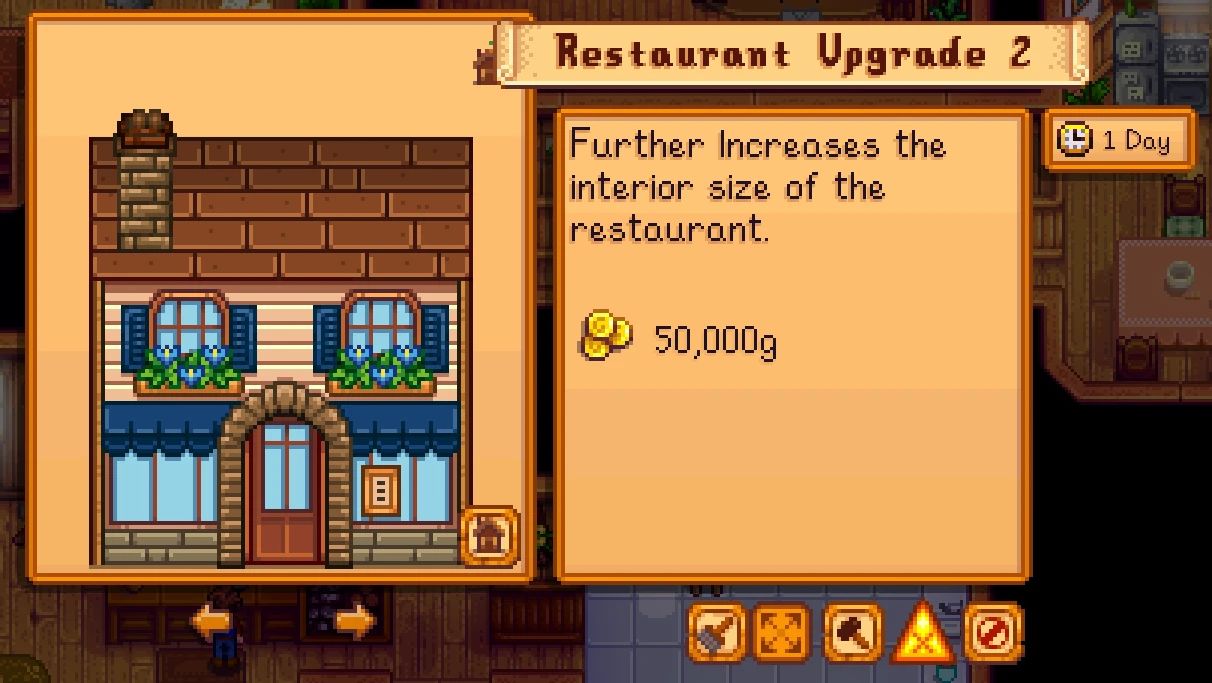 HxW Buildable Restaurant mod for Stardew Valley