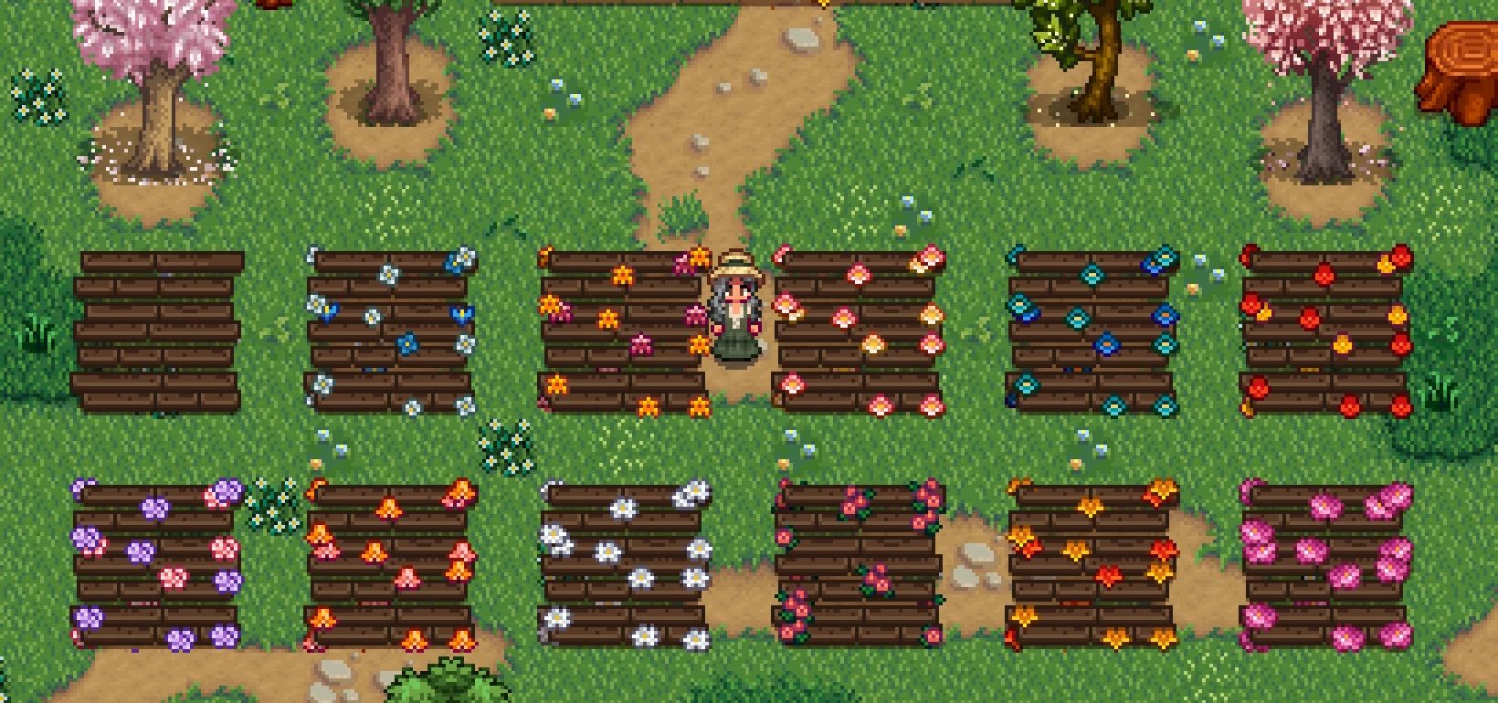 HxW Forest Cafe Flooring mod for Stardew Valley