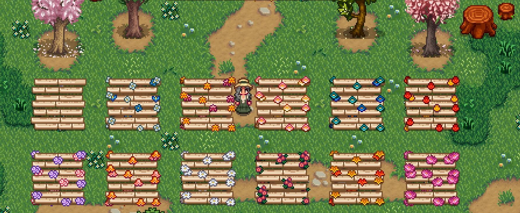 HxW Forest Cafe Flooring mod for Stardew Valley
