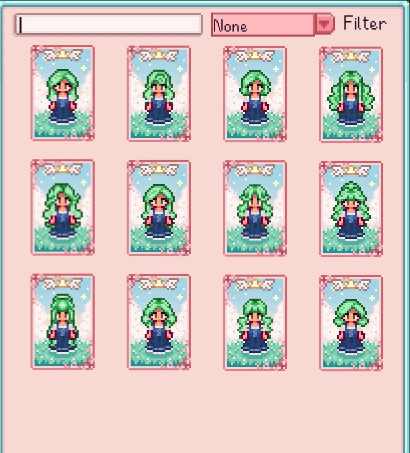 HxW Sweetheart Hairstyles - Magical Girl Pastels Edition mod for Stardew Valley
