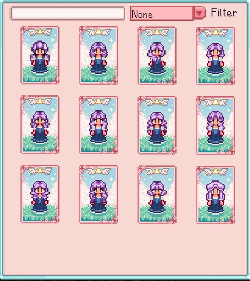 HxW Sweetheart Hairstyles - Magical Girl Pastels Edition mod for Stardew Valley